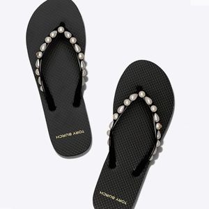 NEW with BOX! Tory Burch Pearl Thin Flip Flop - 6